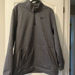 Mens Nike 2XXL Tall quarter zip , gray, New with Tags, never worn.